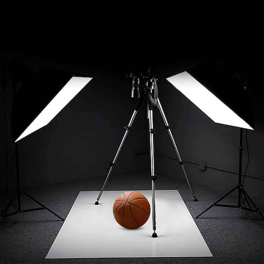 Set 2 Softboxuri Zola Lumină Continuă 5500 K 2 Becuri 30w 50x70 Cm Trepied Reglabil 95-200 Cm Filet 1/4" Aluminiu ABS Negru