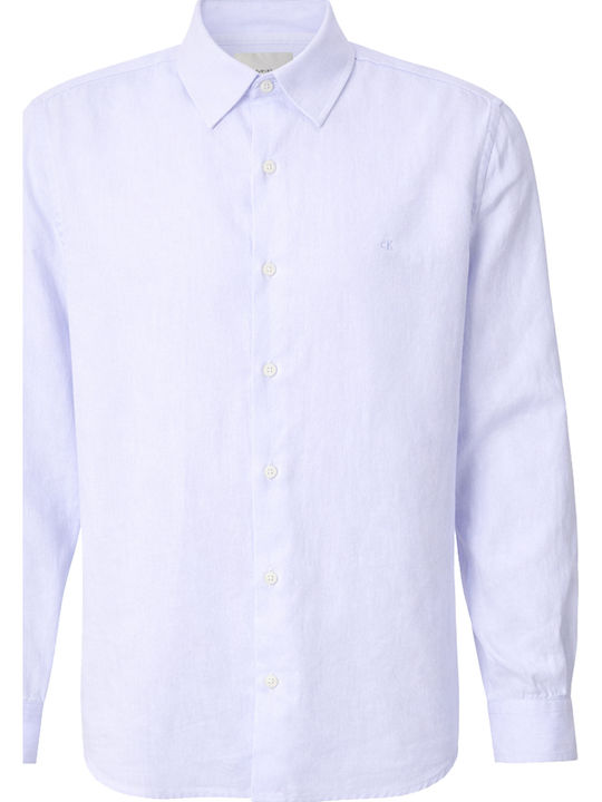 Calvin Klein Linen Shirt Blue