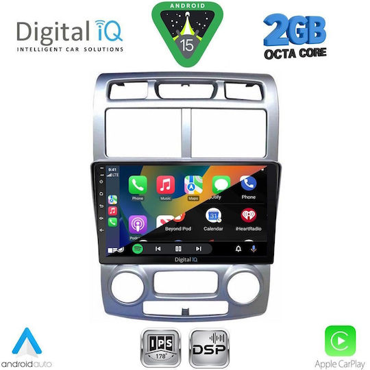 Digital IQ Car Audio System for Kia Sportage 2004-2010 with Clima (Bluetooth/USB/WiFi/GPS/Apple CarPlay/Android Auto) with 9" Touch Screen