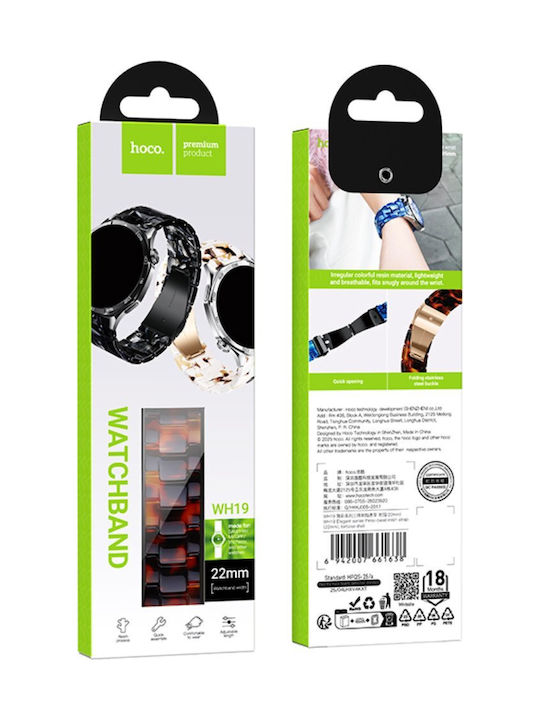 Hoco Wh19 Elegante Serie Tragbares Band Kunststoff Armband Samsung Huawei Xiaomi Vivo Oppo Ca 22mm Universell Tartaruga