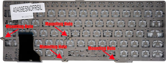 Teclado Español Para Portátil Spanish Laptop Keyboard Sony Vaio Svs13 Sve13 Svs131 Sv-e13 Svs13a 1-490-143-21 149014321usx 1-490-097-11 9z.n6bbf.401 Es Nο Frame Silver Κωδ.40409esnofrsil