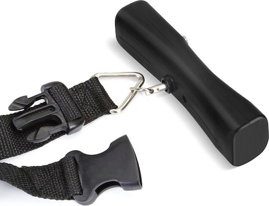 Akashi Digital Luggage Scale 50kg Backlit Lcd Display 4 Measurement Units Black