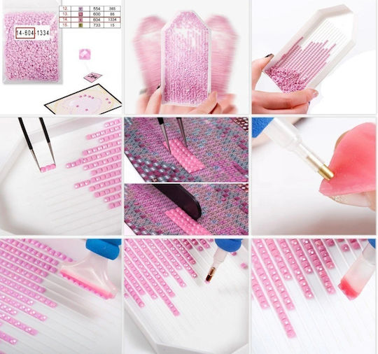 Mosaic Diamante Pictură cu Diamante Zola Design Flamingo Pentru Iubitori 20 X 30 Cm