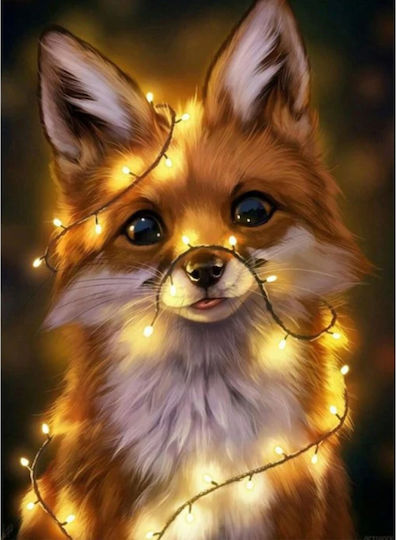 Mosaic Diamond Embroidery Zola Fox Design 30x40 Cm