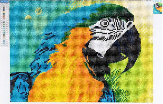 Diamond Mosaic Embroidery Zola Parrot Design 20 X 30 Cm