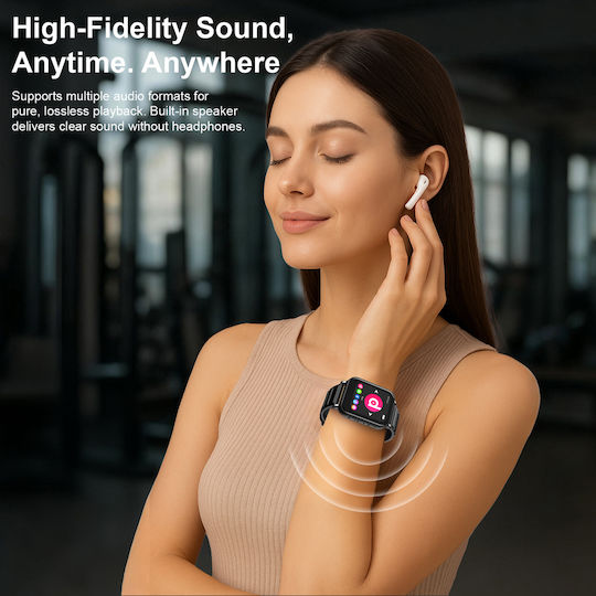 RUIZU MP3 Player M8 1.54" 32GB Bluetooth Greek Menu Black M8-32GB