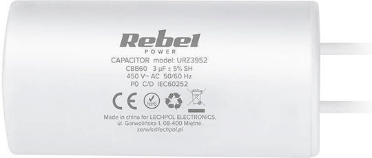 Rebel Capacitor 3uf 450v Single-phase Motors