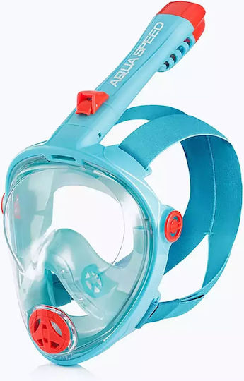 Aquaspeed Kids Silicone Full Face Diving Mask Turquoise