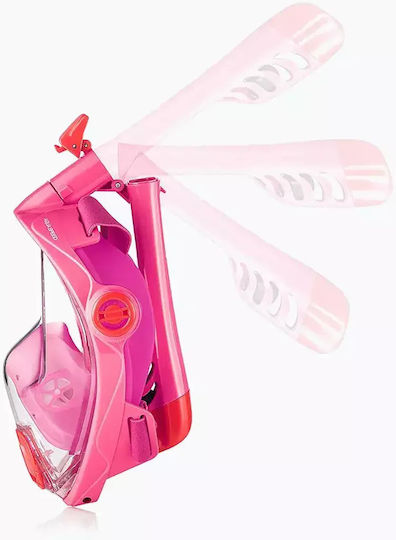 Aquaspeed Tauchmaske Silikon Vollgesicht Kinder Rosa