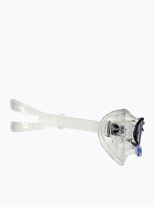 CressiSub Swimming Goggles For Adults With Anti-Glare Transparent Lenses