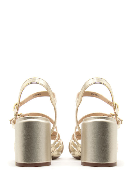 Ezoria Strap Sandals Gold