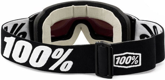 100% Μάσκα Χιονιού Accuri Tornado Mirror Gold Vented Dual Lens Snowmobile Goggle