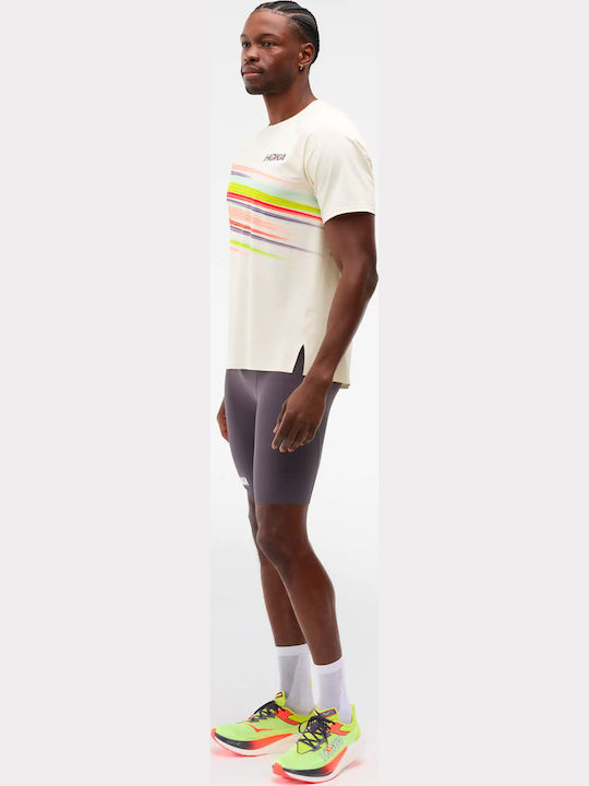 Sportliches Kurzarm-T-Shirt Beige