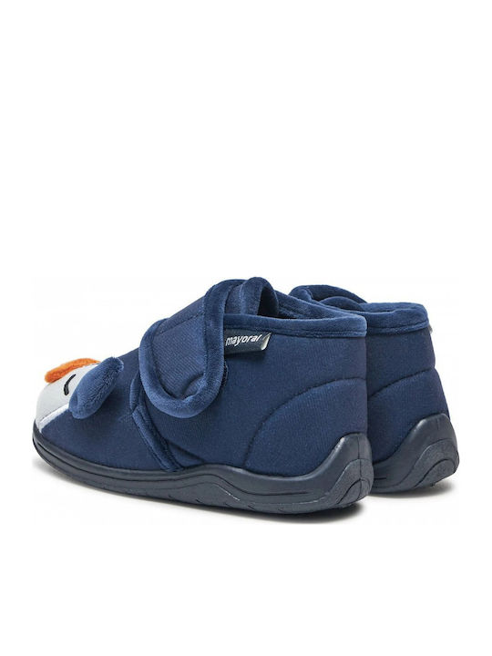 Παντόφλες Μποτάκια Navy Μπλε