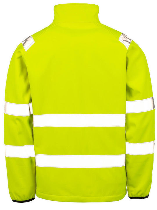 Result Флуоресцентно Работно Яке Softshell Жълто