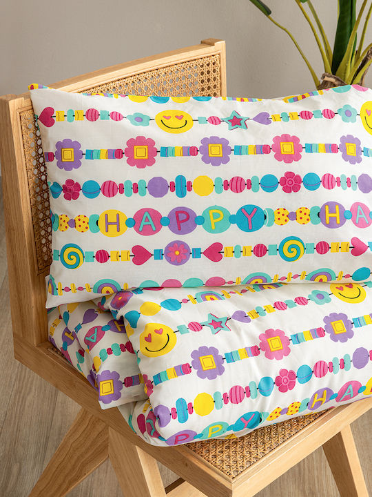 Palamaiki Set Cearceafuri Single Cu Elastic Bumbac Mk780 110x200cm 3 Bucăți Palamaiki Set Cearceafuri Single Cu Elastic Bumbac Mk780 110x200cm 3 Bucăți
