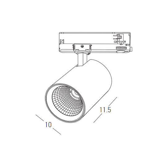 Zambelis Lights LED Iluminare Liniară Plafon 40W Alb Cald