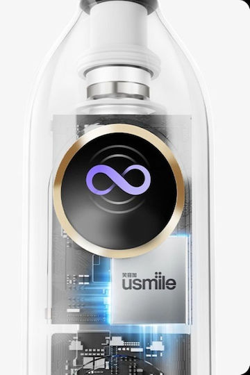 Usmile Wasserflosser mit Drucksensor und Reiseetui Weiß