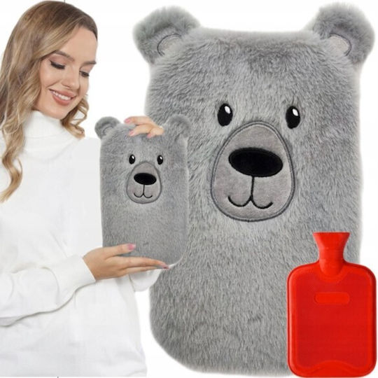 Termoforă Gri cu Husă pentru Utilizare Generală 34x20cm 2000ml