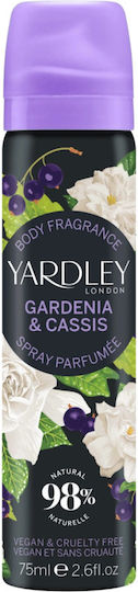 Body Spray Notes Gardenia Blackcurrant Gardenia Cassis Yardley 75 Ml