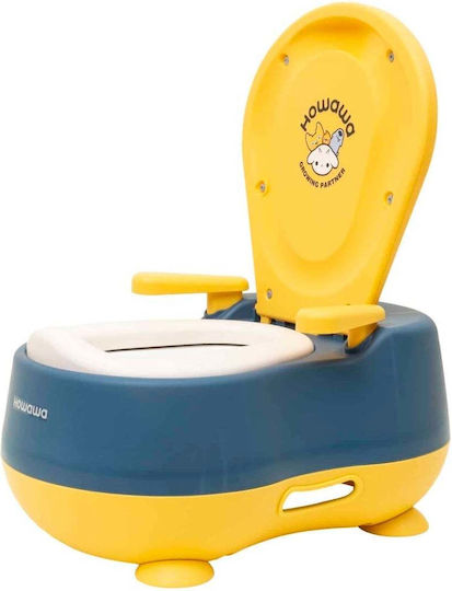 Töpfchen Toilette mit Deckel Gelbe