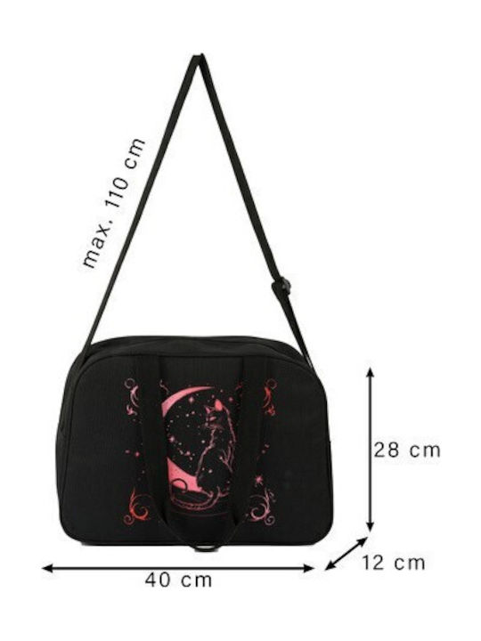 Kids Shoulder Bag Black 40x28x12cm