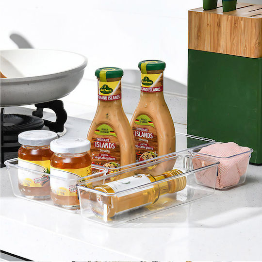 Set 25 Organizers 4 Different Sizes 7.5 15 23 X 7.5/15 X 5 Cm Plastic Transparent