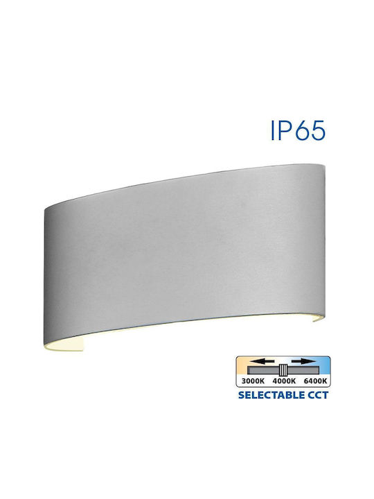 Vivalux Aruba Επιτοίχια Εξωτερική Πλαφονιέρα LED IP65 8W με Ρυθμιζόμενο Λευκό Φως 22x8x4.5εκ.