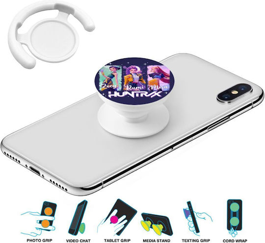 Huntr X K-pop Girl Group Phone Holders Stand Λευκό Βάση Στήριξης Κινητού Στο Χέρι