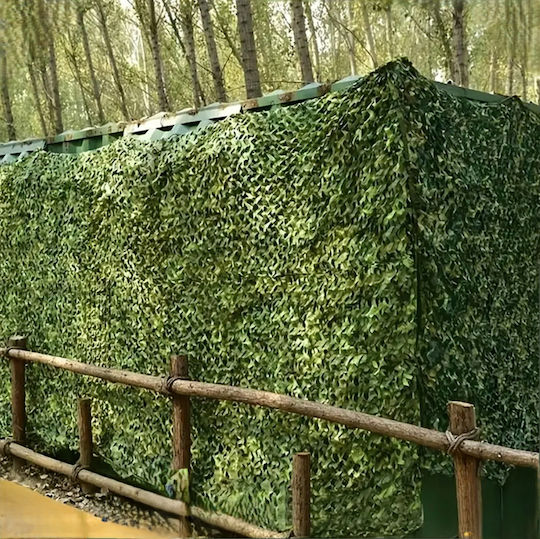 Plasă De Camuflaj Zola Oxford Poliester Rezistent La Apă 3 X 6 M Ușor De Instalată Verde