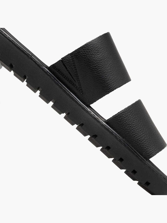 Sandale Casual Damă Din Piele Negre