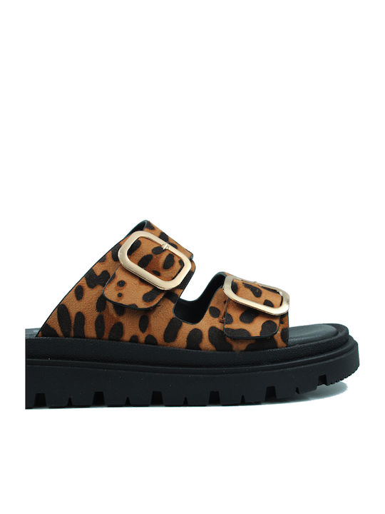 Damen Anatomische Flatforms Braun