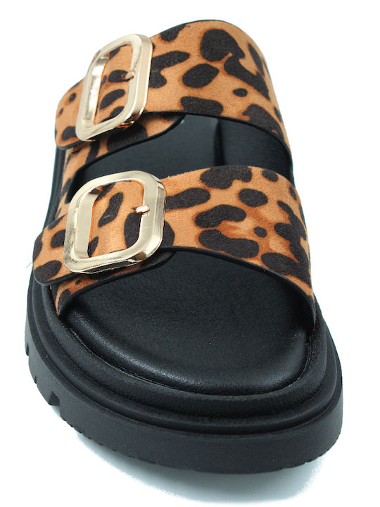 Damen Anatomische Flatforms Braun