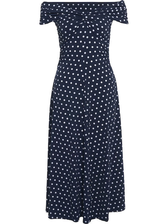 Summer Midi Dress for Wedding / Christening Midnightblue