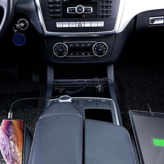 Baseus Φορτιστής Αυτοκινήτου Magic Car Charger QC 4.0 PD 45W με Θύρες: 1xUSB 1xType-C Πολύχρωμος