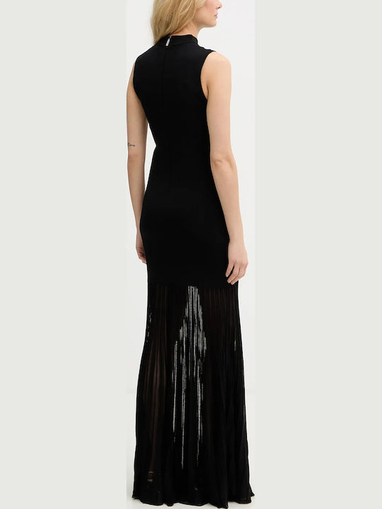 Michael Kors Gestricktes Abendkleid Schwarz