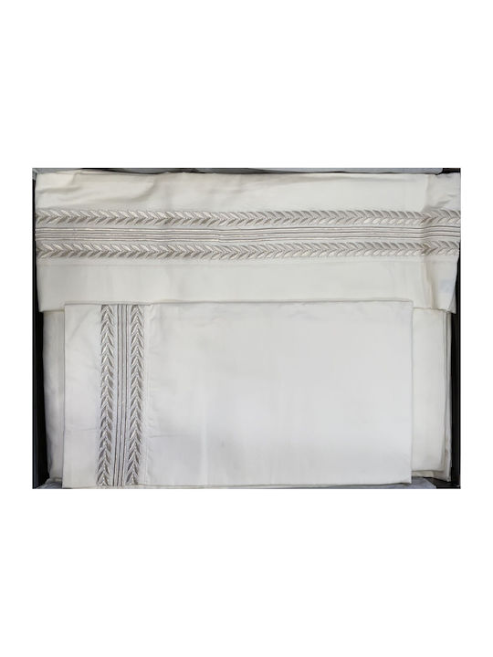 SB Home Elite Satin Collection Bettlaken Super-Doppel 240x270cm 4 Stück