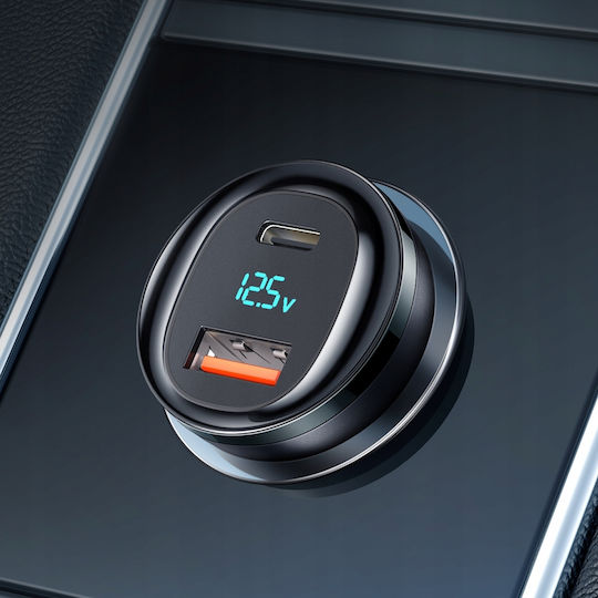 Mcdodo Mcdodo Handy-Autoladegerät 95W 5A mit Anschlüssen: 1xUSB 1xType-C Schwarz Farbe