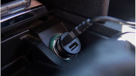 Swissten Φορτιστής Αυτοκινήτου 4.8A με Θύρες: 2xUSB Μαύρο Χρώμα