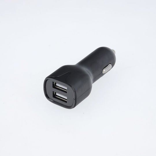 Maxlife Car Charger 2.4A with 2xUSB-A Ports Black Color