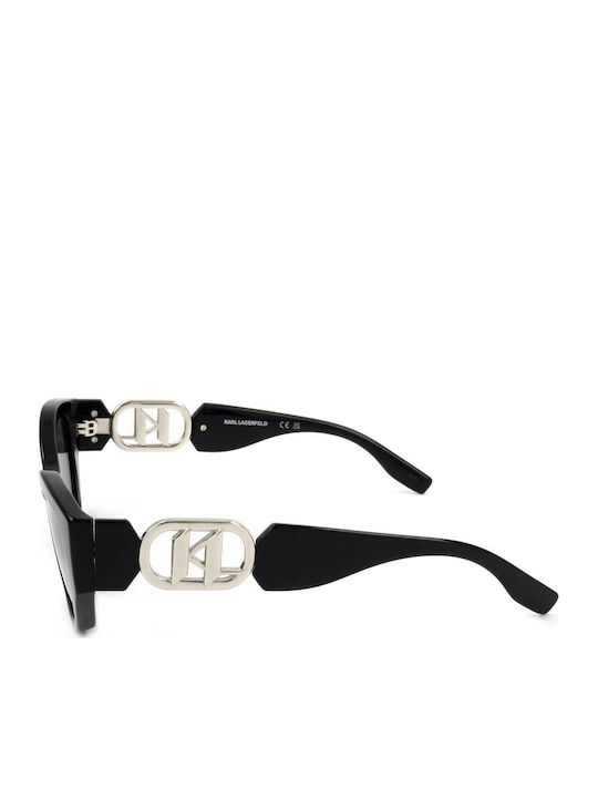 Karl Lagerfeld Women's Sunglasses with Black Plastic Frame and Gray Lens KL6086S-001