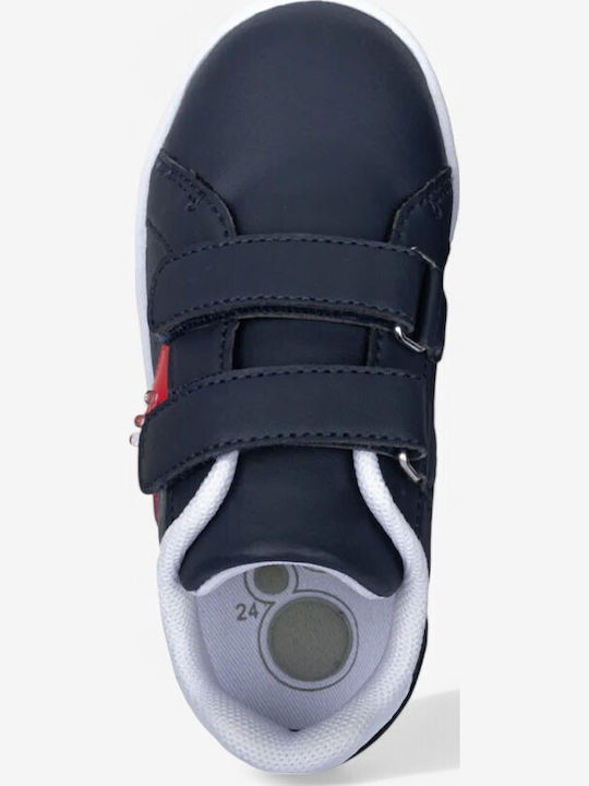 Παιδικά Sneakers High με Σκρατς Μπλε