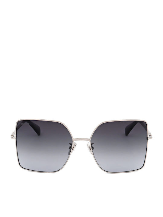 Max Mara Women's Sunglasses with Silver Metal Frame and Silver Mirror Lens MM 0062-H 16W