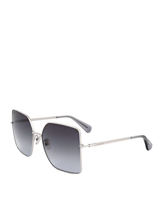 Max Mara Women's Sunglasses with Silver Metal Frame and Silver Mirror Lens MM 0062-H 16W