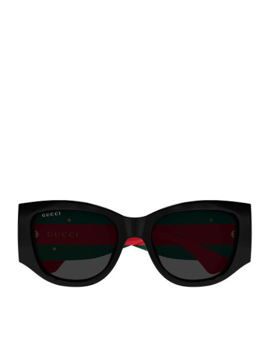 Gucci Дамски Слънчеви Очила с Черна Рамка и Сиви Стъкла GG2115S 001