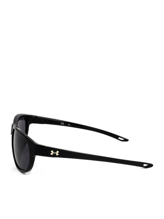 Under Armour Unisex Sunglasses with Black Plastic Frame and Black Lens UA Intensity 807/KA