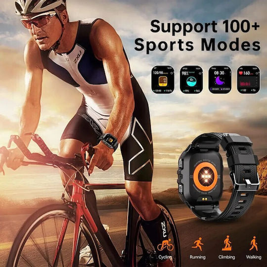 Oukitel V5 Smartwatch with Heart Rate Monitor Black
