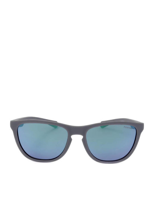 Polaroid Unisex Ochelari de soare cu Gri Cadru și Multicolor Polarized Oglindă Lentilă PLD2133/S 3U5/5Z