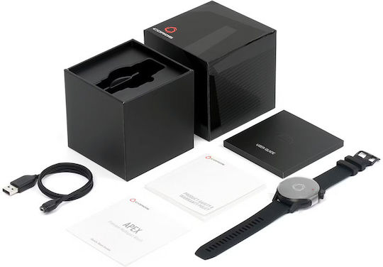 Coros Apex Titanium 46mm Αδιάβροχο Smartwatch με Παλμογράφο (Μαύρο)