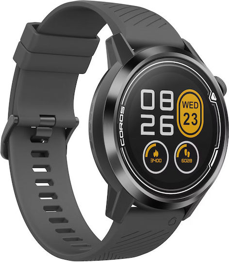 Coros Apex Titanium 46mm Αδιάβροχο Smartwatch με Παλμογράφο (Μαύρο)